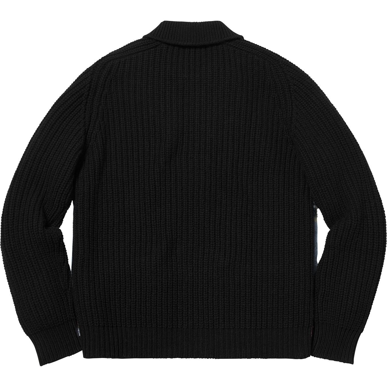 Plaid Front Zip Sweater view 7